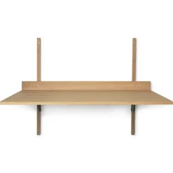 Mesa escritorio Sector, Oak-black brass