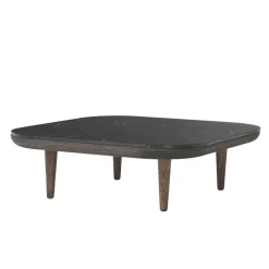 Mesa Fly SC4, Roble aceitado ahumado + mármol negro