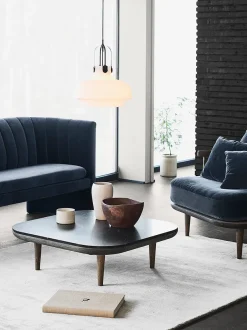 Mesa Fly SC4, Roble aceitado ahumado + mármol negro