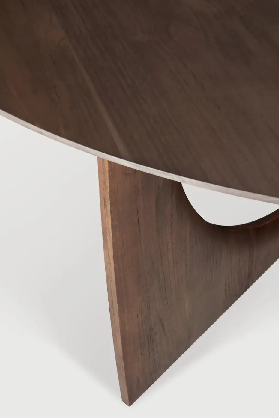 Mesa Geometric, Teca teñida oscura 150 cm