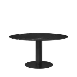 Mesa Gubi 2.0, Marble black, ø150, base negra