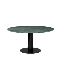Mesa Gubi 2.0, Marble green, ø150, base negra