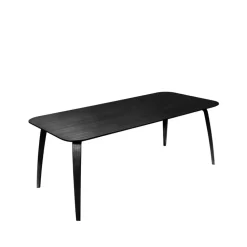 Mesa Gubi rectangular, Black stained ash