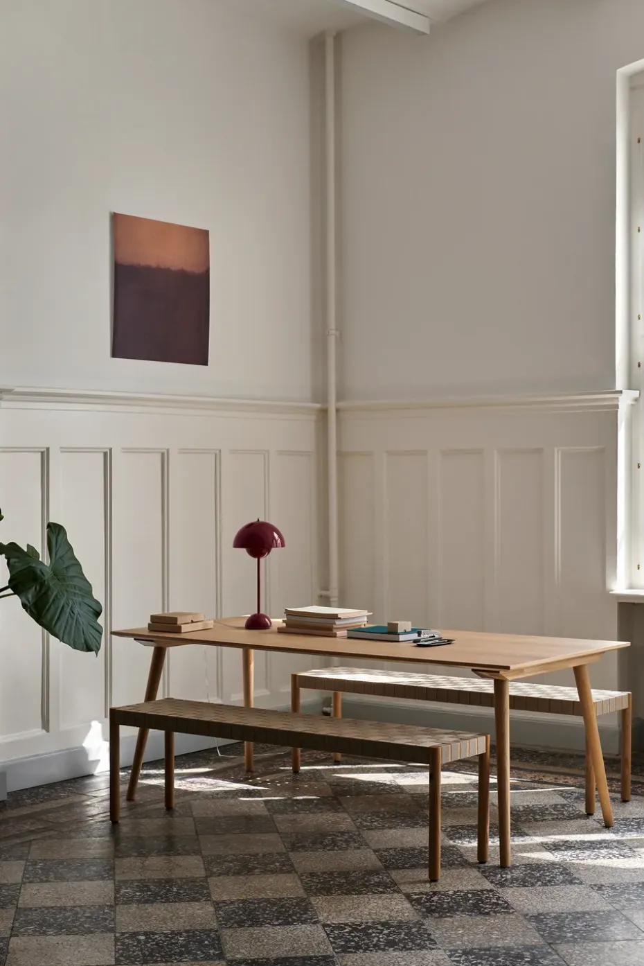 Mesa In Between SK5, Roble lacado transparente