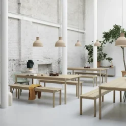 Mesa Linear, roble, 90 x 200 cm