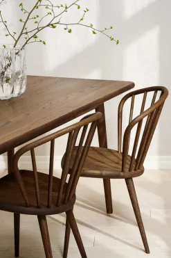 Mesa Miss Holly Special Edition 235x82 + 1 tablero de extensión, Roble Chocolat aceite