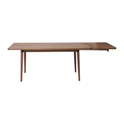 Mesa Miss Holly Special Edition 175x82 + 1 tablero de extensión, Roble Chocolat aceite