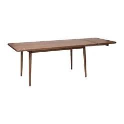 Mesa Miss Holly Special Edition 175x82 + 1 tablero de extensión, Roble Chocolat aceite