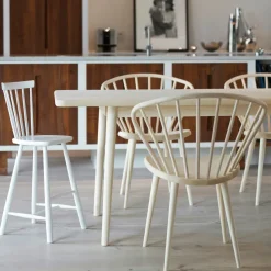 Mesa Miss Holly, 175x100 cm, Abedul aceitado blanco