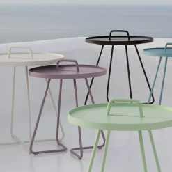 Mesa On the move Ø37 cm, White