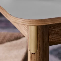 Mesa Patch HW2, Beige arizona, estructura de roble aceitado blanco