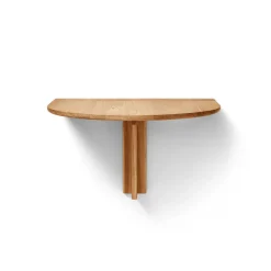 Mesa plegable de pared Trefoil, Roble