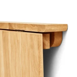 Mesa plegable de pared Trefoil, Roble