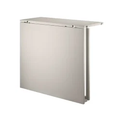 Mesa plegable String, Beige-patas de metal beige