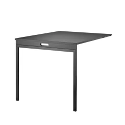 Mesa plegable String, Fresno teñido de negro-patas de metal negro