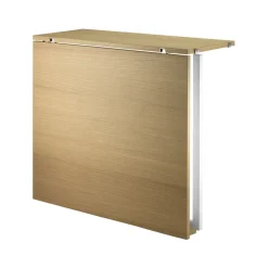 Mesa plegable String, Fresno teñido de negro-patas de metal negro