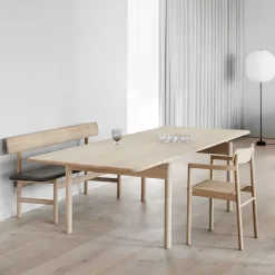 Mesa Post 6442, Roble claro aceitado, 100x320 cm