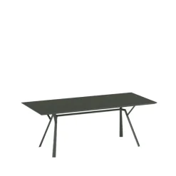 Mesa Radice Quadra, Metalic grey, 90x200 cm