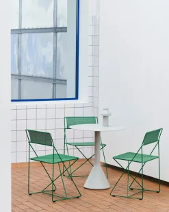 Mesa redonda de café Palissade Cone, Sky grey, Ø70 cm