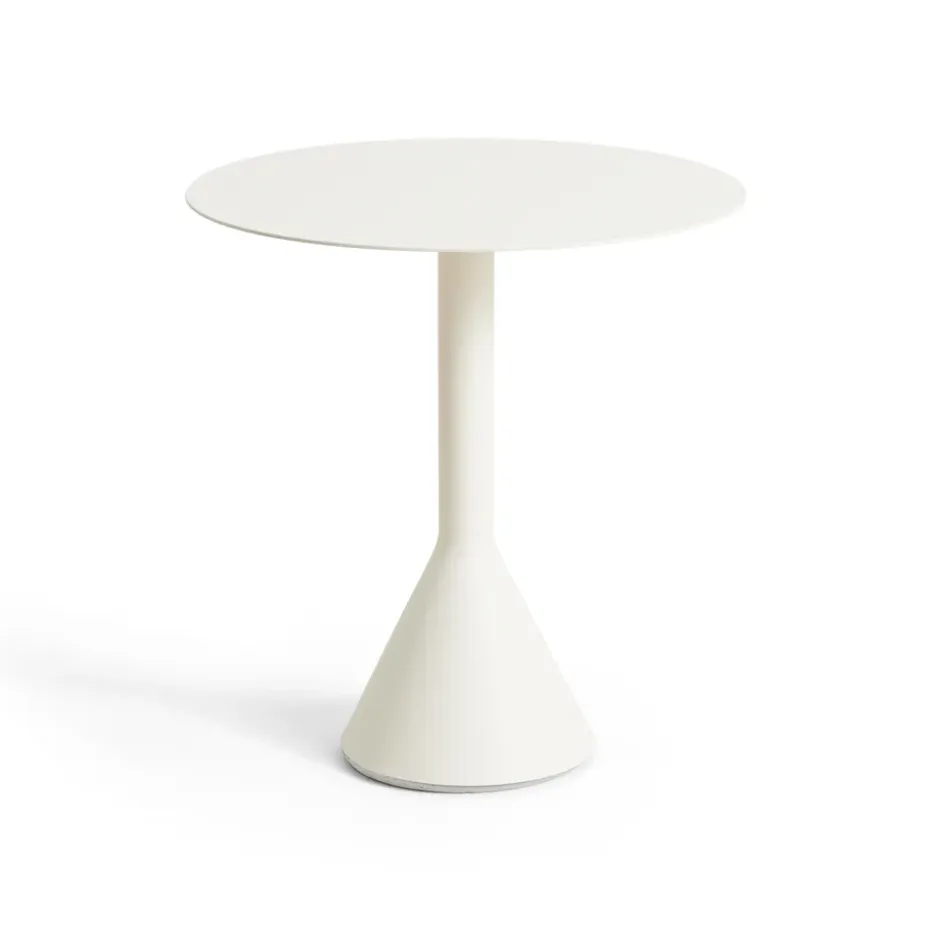 Mesa redonda de café Palissade Cone, Cream white, Ø70 cm