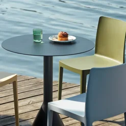 Mesa redonda de café Palissade Cone, Anthracite, ø70