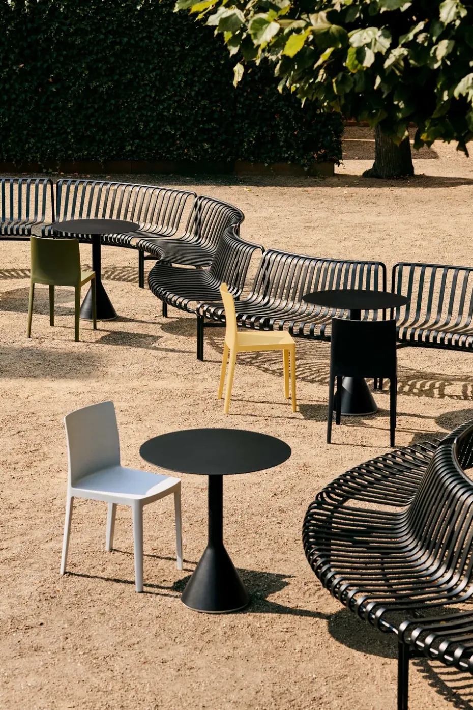 Mesa redonda de café Palissade Cone, Anthracite, ø70