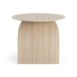 Mesa Savoa H50 cm, roble pigmentado blanco