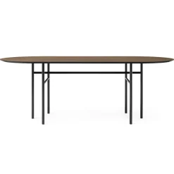 Mesa Snaregade ovalada, negro-roble teñido