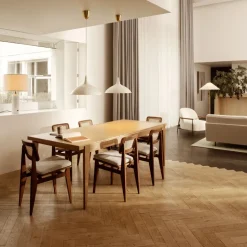 Mesa S-table, Oak matt lacqured, extendable