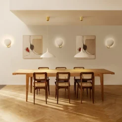 Mesa S-table, Oak matt lacqured, extendable