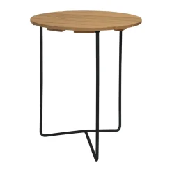 Mesa Table 6B, Roble aceitado-negro, Ø60 cm
