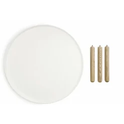 Mesa Tablo, blanco-fresno, pequeña