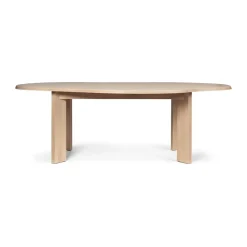 Mesa Tarn 118,5x220 cm, White Oiled Beech