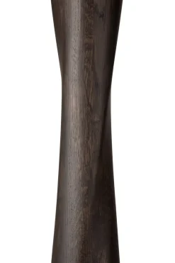 Mesa Torsion, Roble lacado en marrón, Ø90 cm