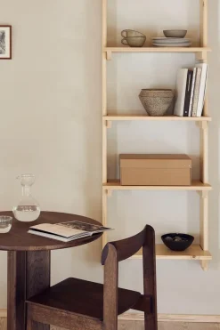 Mesa Trefoil Ø75 cm, Roble ahumado