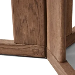 Mesa Trefoil Ø75 cm, Roble ahumado