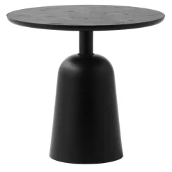 Mesa Turn ajustable Ø55 cm, negro