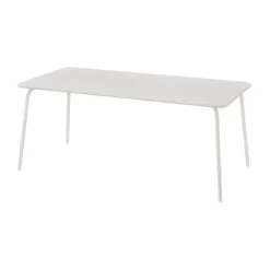 Mesa YUA dining table 180x90 cm, Silk grey