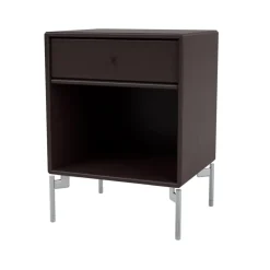 Mesilla de noche Dream, Balsamic 160, patas de cromo