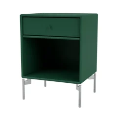 Mesilla de noche Dream, Pine 136, patas de cromo