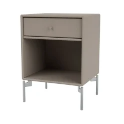 Mesilla de noche Dream, Truffle 141, patas de cromo