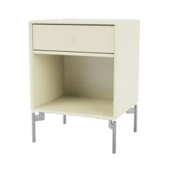 Mesilla de noche Dream, Vanilla 150, patas de cromo