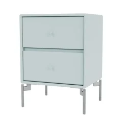 Mesilla de noche Drift, Flint 148, patas de cromo