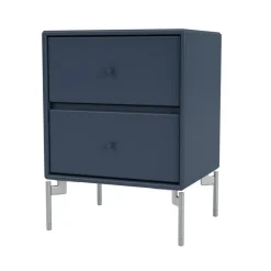 Mesilla de noche Drift, Juniper 138, patas de cromo