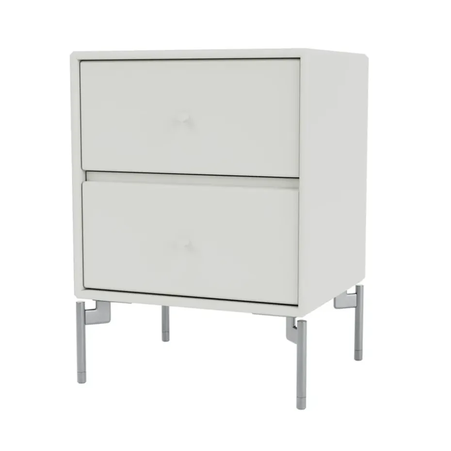 Mesilla de noche Drift, Nordic 09, patas de cromo