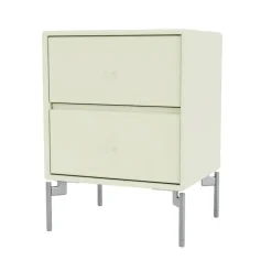 Mesilla de noche Drift, Pomelo 140, patas de cromo