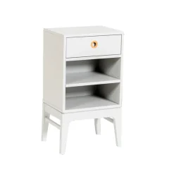 Mesita de noche Höllviken, Gris claro, 1 cajón