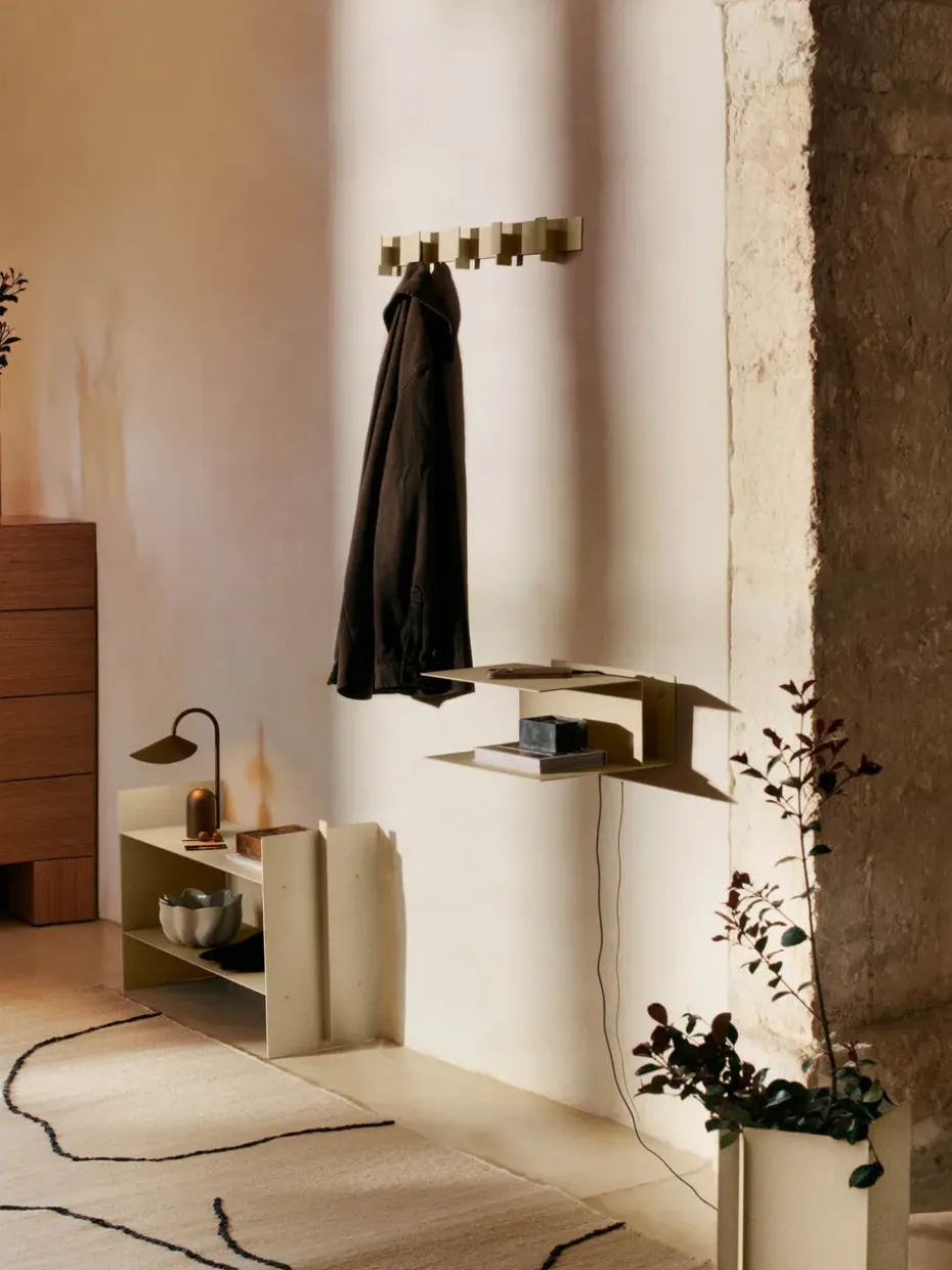 Mesita de noche Lager 15,5x35x30 cm, Cashmere