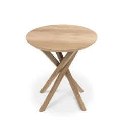 Mikado mesa auxiliar 50x50 cm, Oak wax oil