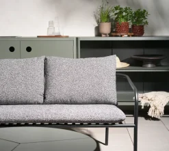 Mueble bajo de cocina exterior Kelia con fregadero, Nordic green, 121x90x64